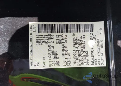 2018 Nissan Titan Xd Sl Gas из США, поврежденный, VIN 1N6AA1F40JN512862